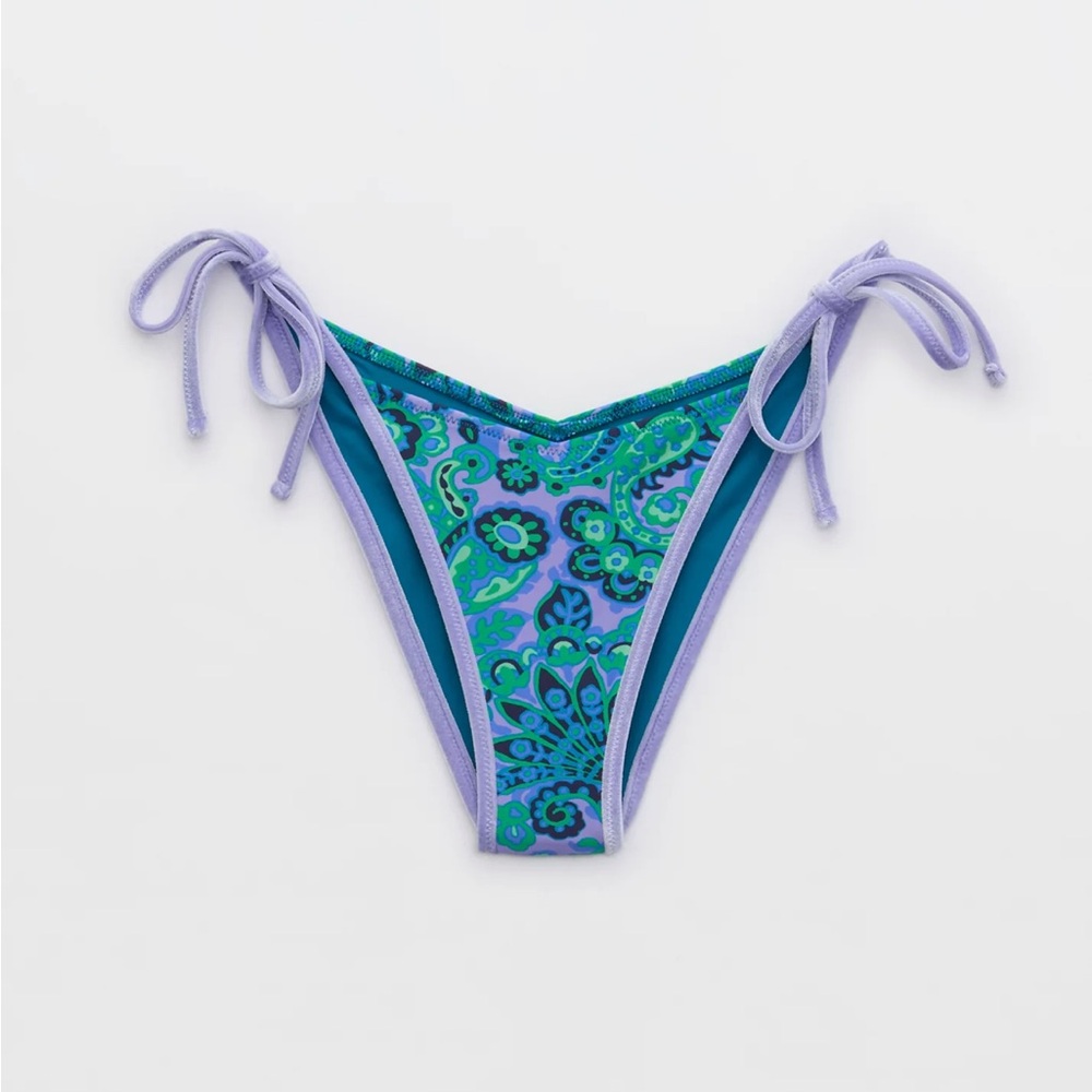 NWOT Aerie Low Rise Tie Cheekiest Bikini Bottom